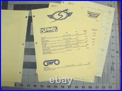 Vtg 1970s skateboard Sims catalog price sheet Folmer Lamar Ayres