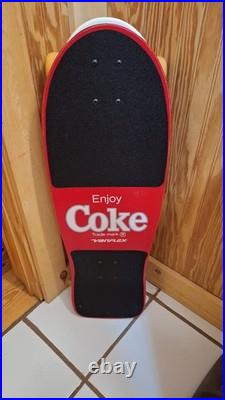 Vtg 1987 Coca Cola Variflex Max Headroom Catch The Wave Skateboard Ex Cond