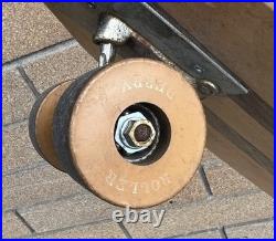 Vtg 60's Aerflyte Roller Derby Wool Inlay Clay Wheel Early Skateboard 30 Long