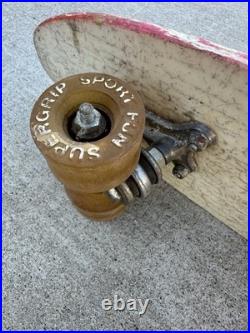 Vtg 70s Sport Fun Hawaiian Sunset Skateboard Sidewalk Surfboard Dogtown Era Sk8