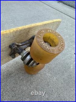 Vtg 70s Sport Fun Hawaiian Sunset Skateboard Sidewalk Surfboard Dogtown Era Sk8