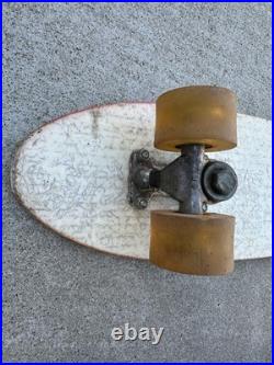 Vtg 70s Sport Fun Hawaiian Sunset Skateboard Sidewalk Surfboard Dogtown Era Sk8