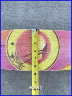 Vtg 70s Sport Fun Hawaiian Sunset Skateboard Sidewalk Surfboard Dogtown Era Sk8