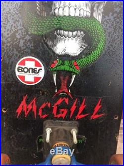 Vtg 80s Mike McGill Powell Peralta Bones Brigade Skateboard 1986 Rare Orig Deck