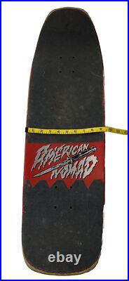 Vtg American Nomad Skateboard Stiletto Knife Art Wall Hanger Distress