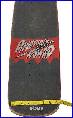 Vtg American Nomad Skateboard Stiletto Knife Art Wall Hanger Distress