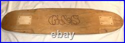 Vtg G&S Gordon And Smith Warptail 2 Skateboard Deck 70s Old School 1970s 30.5X7