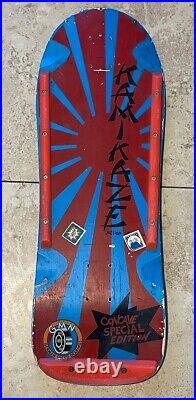 Vtg KAMIKAZE Skateboard Rising Sun Action Sports 1980's Original