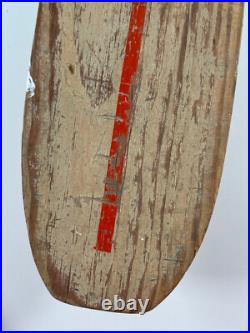 Vtg Nash Malibu Sidewalk Surfboard skateboard RED wood clay wheels NICE