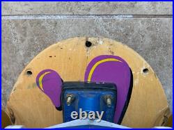 Vtg OG 80's Sims Skateboard Lester Kasai with Tracker Trucks, Powell Bones 3's