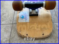 Vtg OG 80's Sims Skateboard Lester Kasai with Tracker Trucks, Powell Bones 3's