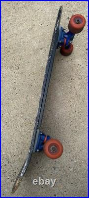 Vtg Original 80s Sims Steve Rocco Pro Skateboard Tracker Trucks Vision Wheels