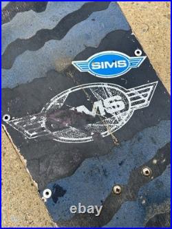Vtg Original 80s Sims Steve Rocco Pro Skateboard Tracker Trucks Vision Wheels
