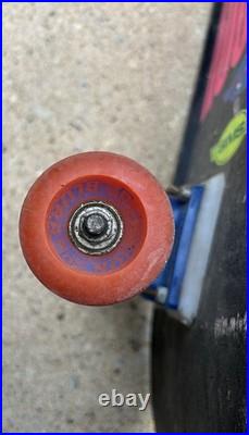 Vtg Original 80s Sims Steve Rocco Pro Skateboard Tracker Trucks Vision Wheels
