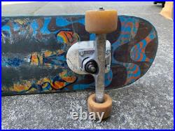 Vtg Santa Cruz Skateboard Jim Phillips Cosmic Wave w T-Bones & Indep Trucks RARE