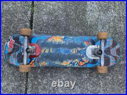 Vtg Santa Cruz Skateboard Jim Phillips Cosmic Wave w T-Bones & Indep Trucks RARE
