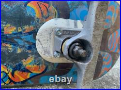 Vtg Santa Cruz Skateboard Jim Phillips Cosmic Wave w T-Bones & Indep Trucks RARE