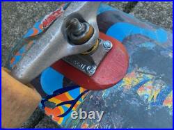 Vtg Santa Cruz Skateboard Jim Phillips Cosmic Wave w T-Bones & Indep Trucks RARE