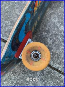 Vtg Santa Cruz Skateboard Jim Phillips Cosmic Wave w T-Bones & Indep Trucks RARE