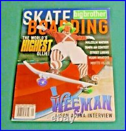WEEMAN Big Brother magazine may 2000 Pro Skater willy wonka JACKASS