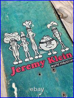 World Industries Jeremy Klein Candy Bar Skateboard original 1991 Retouched