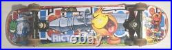 World Industries Vintge Skateboard Bazooka, Silver Wheel Trucks, Spitfire Stckrs