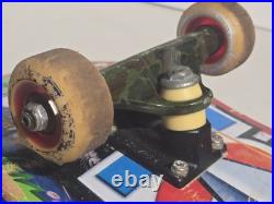 World Industries Vintge Skateboard Bazooka, Silver Wheel Trucks, Spitfire Stckrs
