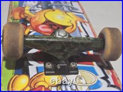 World Industries Vintge Skateboard Bazooka, Silver Wheel Trucks, Spitfire Stckrs