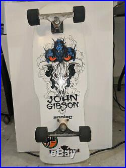 Zorlac skateboard John Gibson Reissue White Trackers Powell Peralta Rat Bones OG